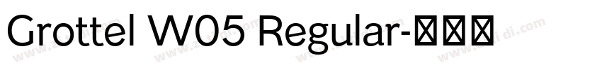 Grottel W05 Regular字体转换